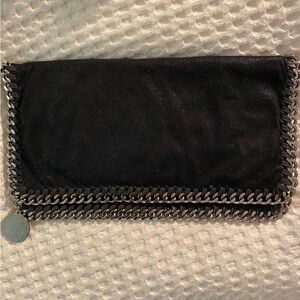 Stella McCartney Black Falabella clutch bag